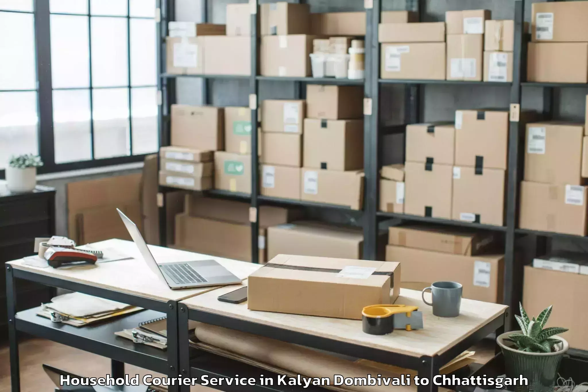 Kalyan Dombivali to Raigarh Chhattisgarh Household Courier Booking